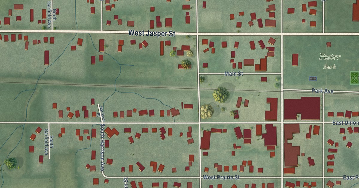 Map of Goodland, Indiana in 2026