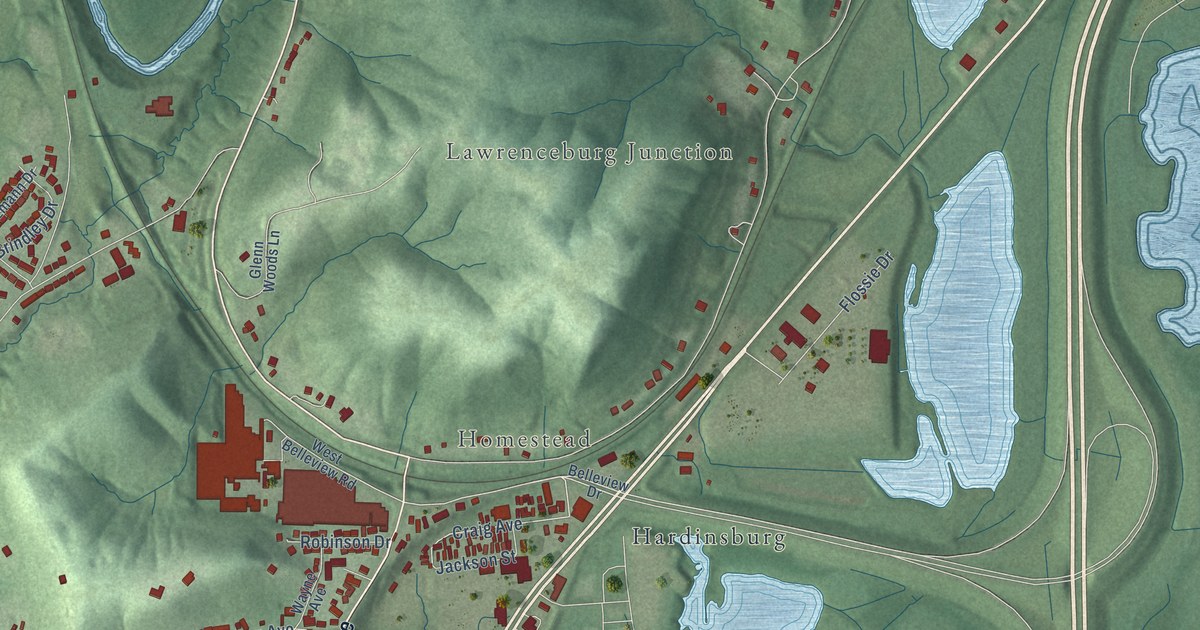 Map of Greendale, Indiana in 2026