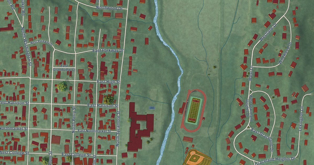 Map of Hagerstown, Indiana in 2026