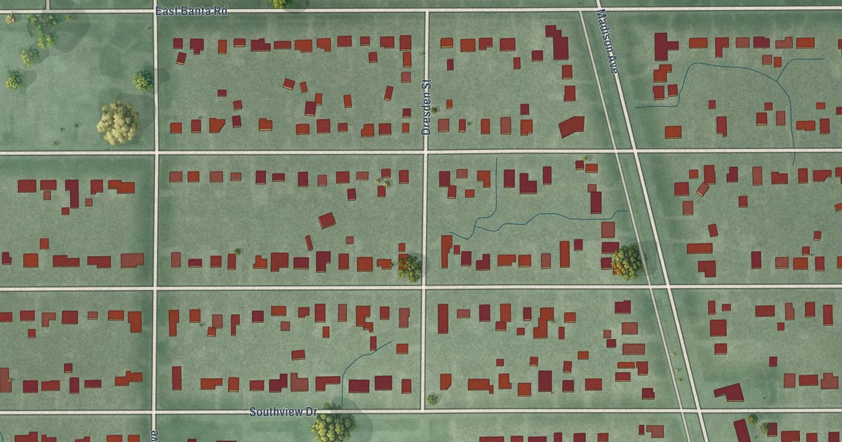 Map of Homecroft, Indiana in 2026