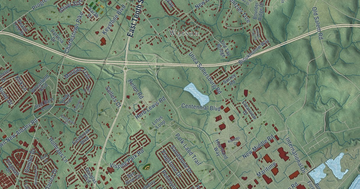 Map of Jeffersonville, Indiana in 2026