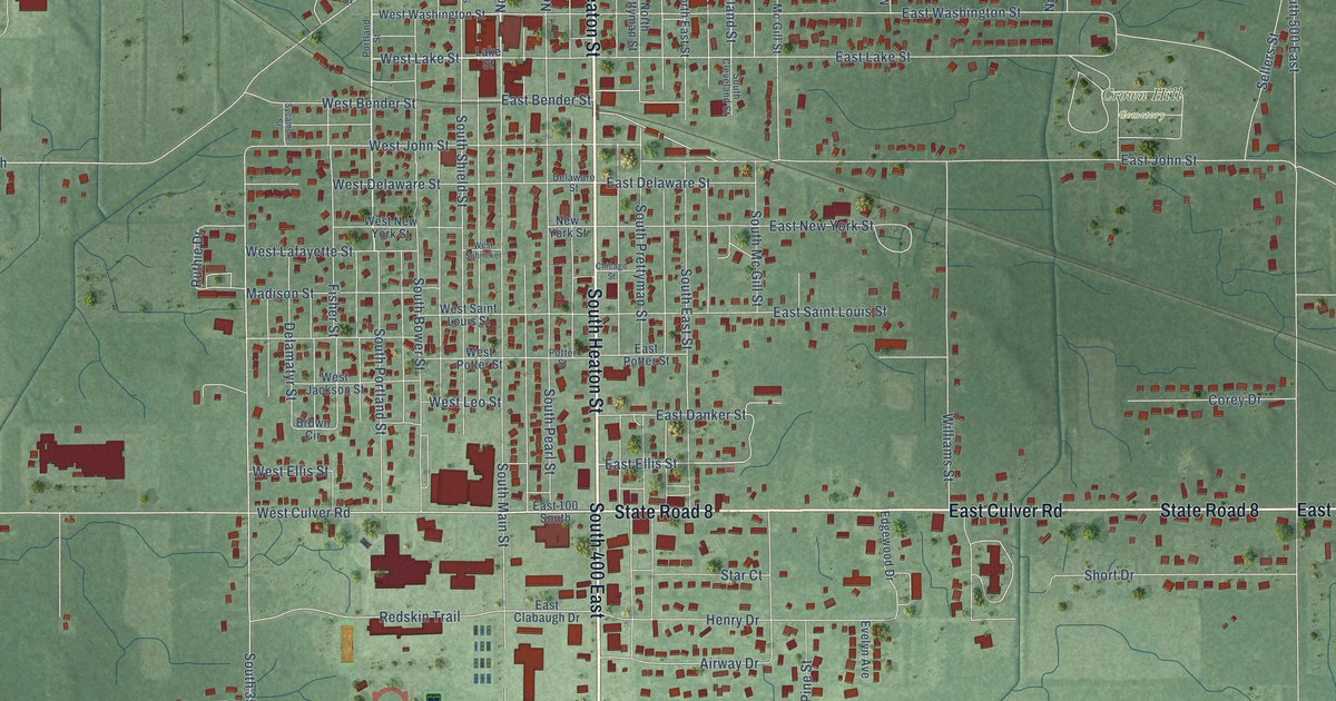 Map of Knox, Indiana in 2026