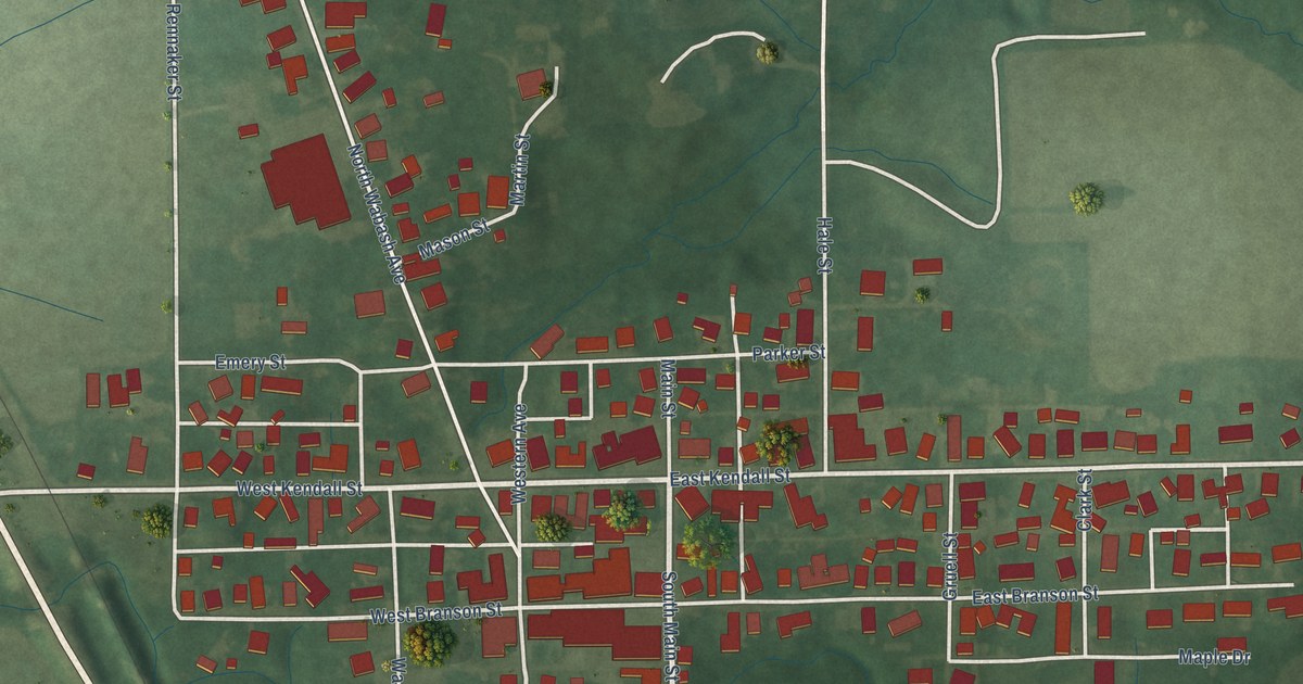 Map of La Fontaine, Indiana in 2026