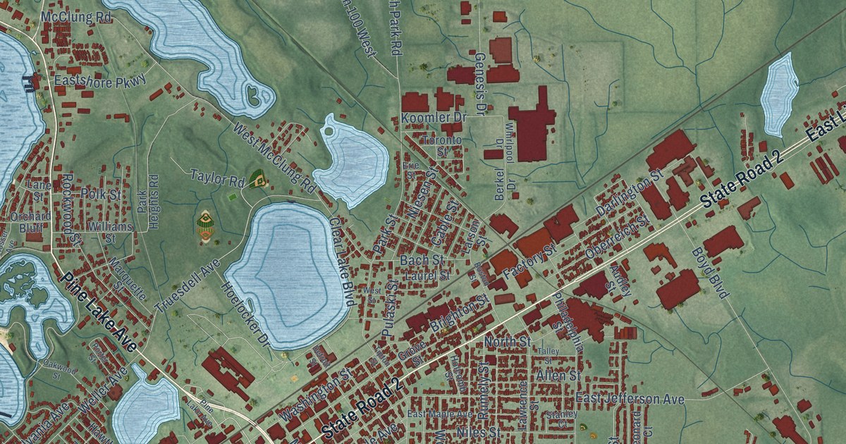 Map of La Porte, Indiana in 2026