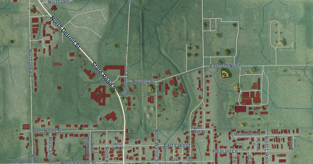 Map of Lagrange, Indiana in 2026