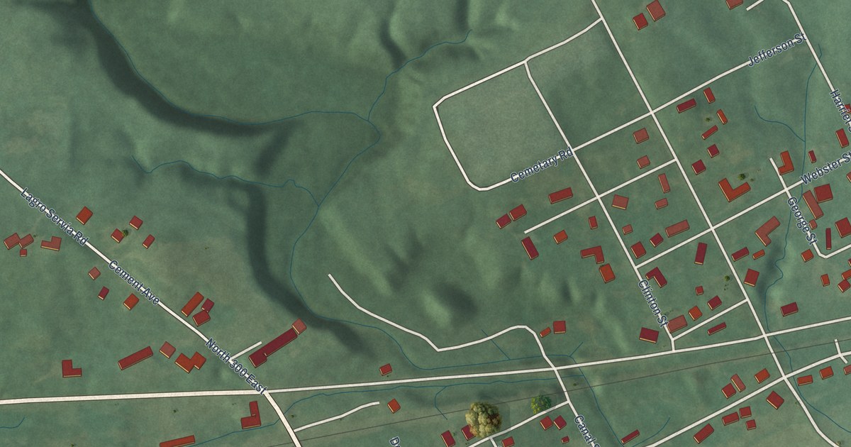 Map of Lagro, Indiana in 2026