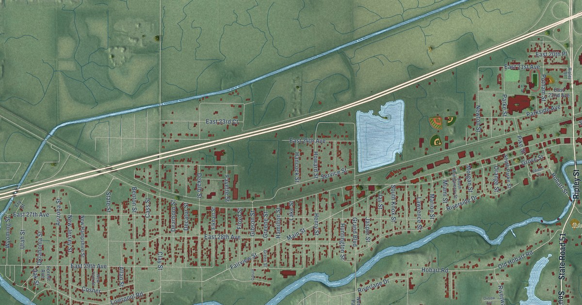 Map of Lake Station, Indiana in 2026
