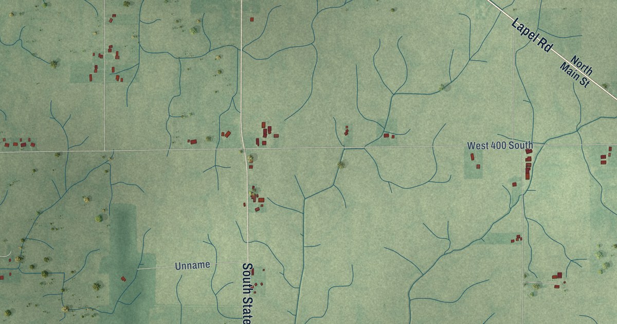 Map of Lapel, Indiana in 2026