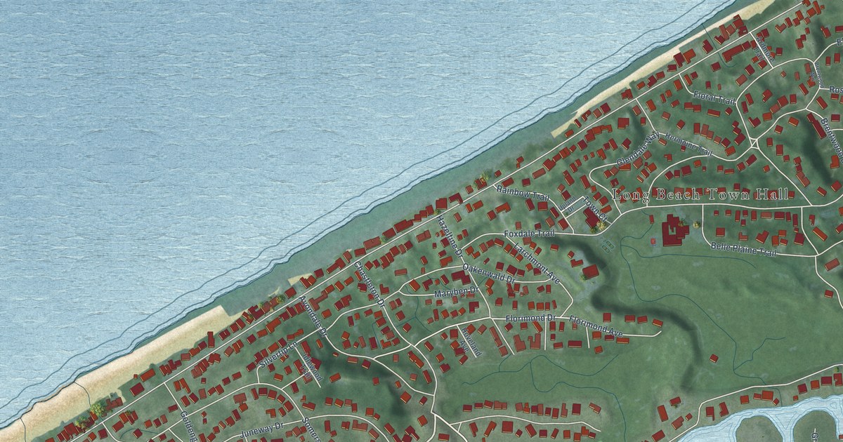 Map of Long Beach, Indiana in 2026