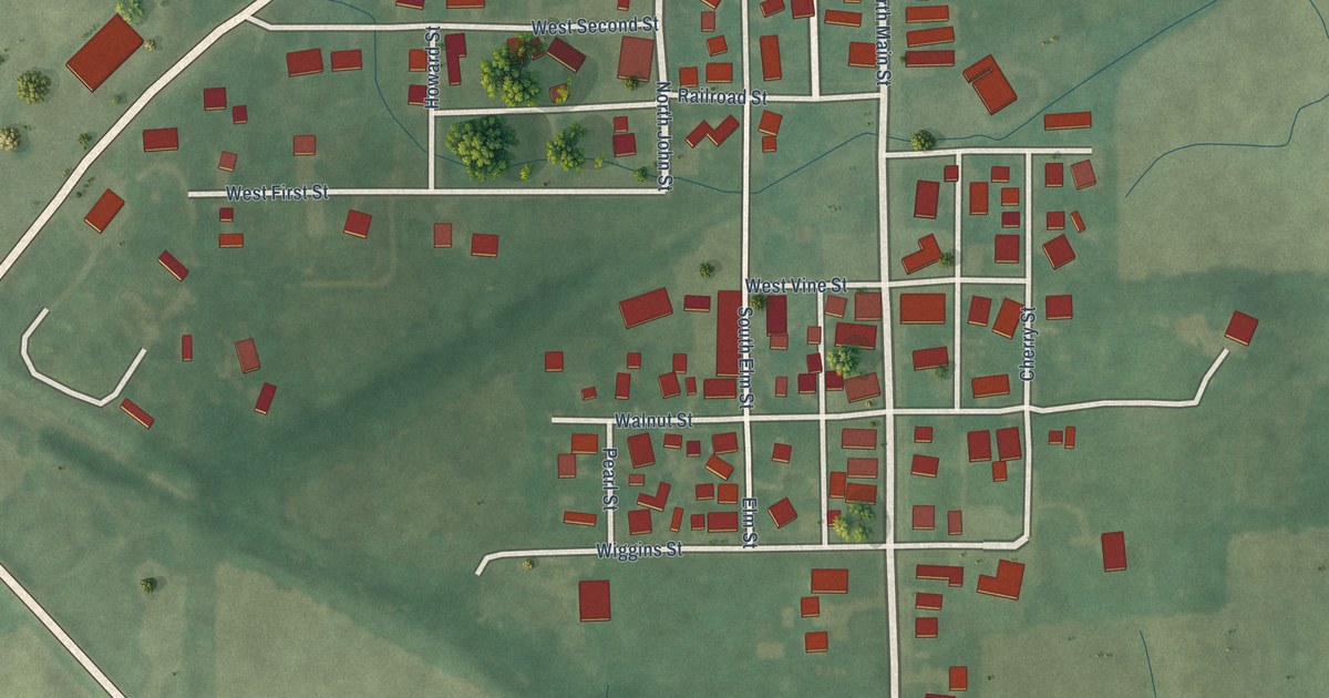 Map of Losantville, Indiana in 2026
