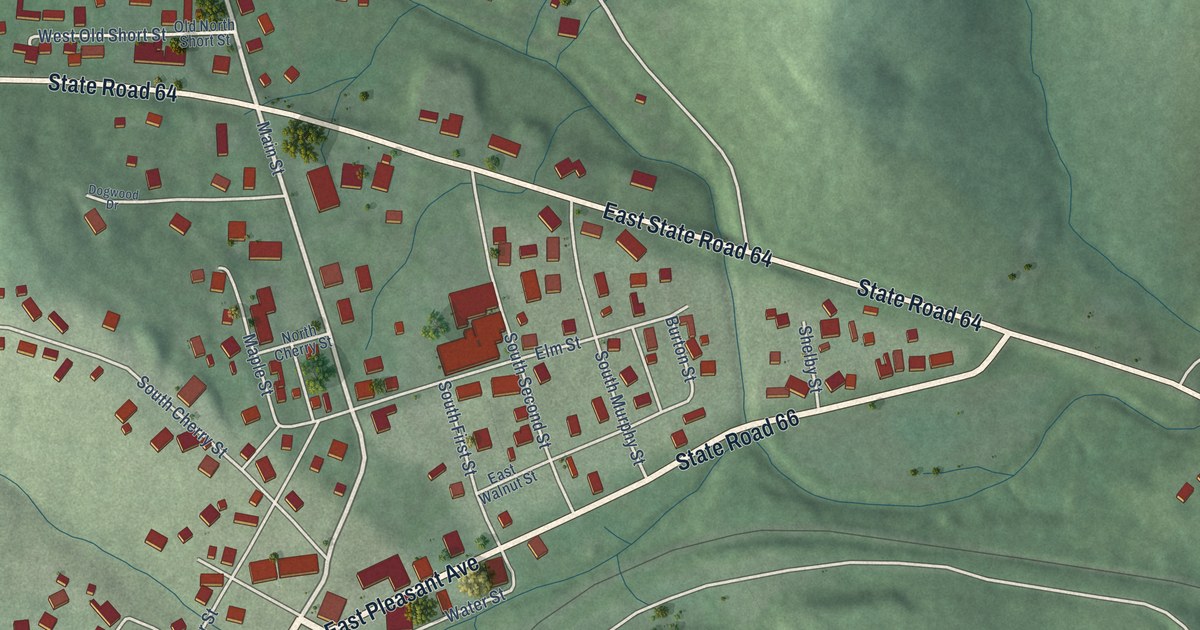 Map of Marengo, Indiana in 2026