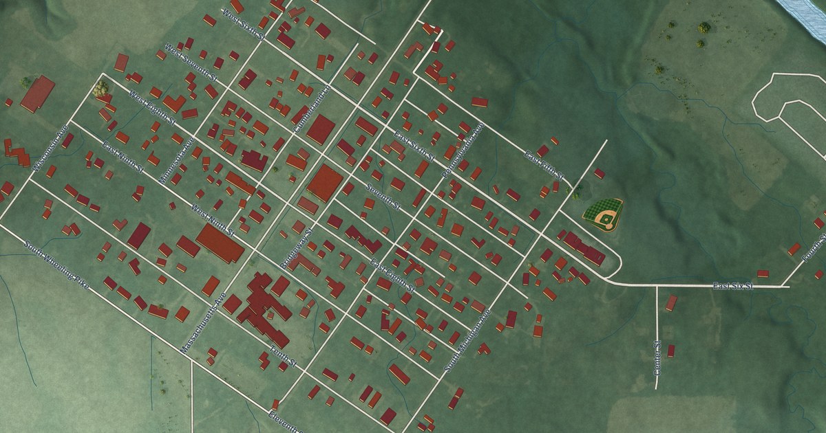 Map of Matthews, Indiana in 2026