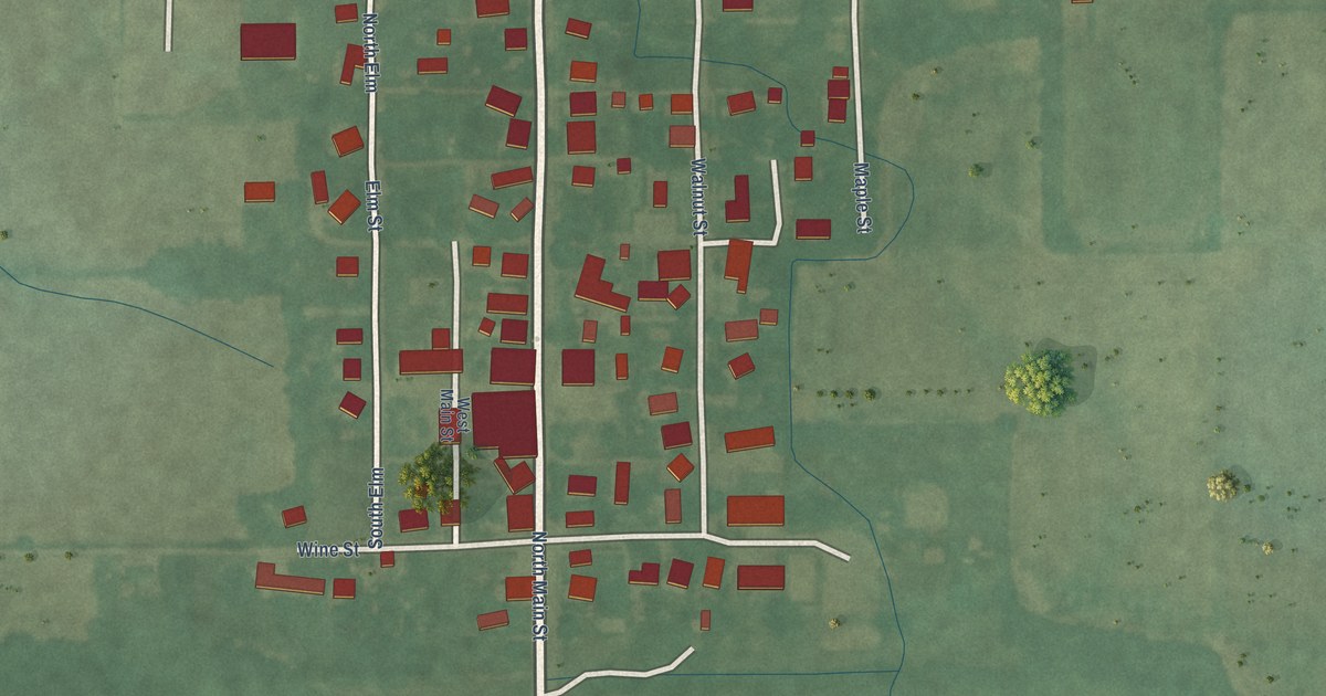 Map of Modoc, Indiana in 2026