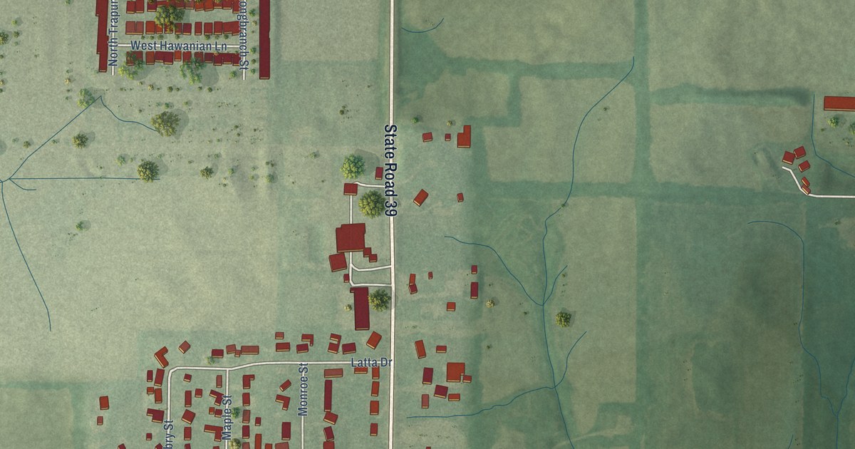 Map of Monrovia, Indiana in 2026