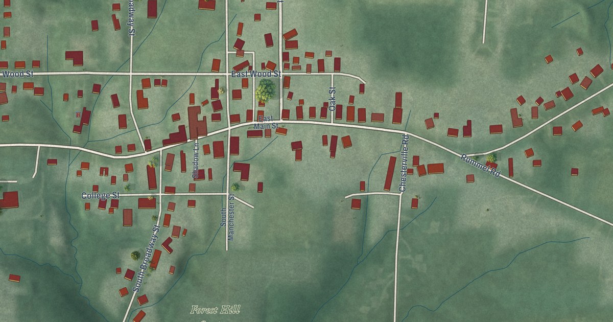 Map of Moores Hill, Indiana in 2026