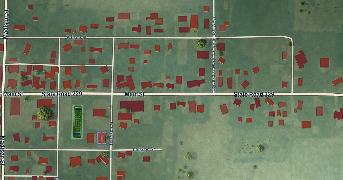 Map of Napoleon, Indiana in 2026