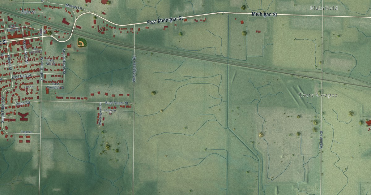 Map of New Carlisle, Indiana in 2026