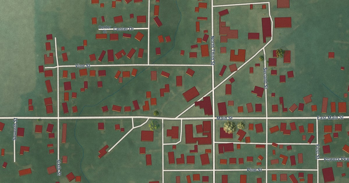 Map of New Market, Indiana in 2026