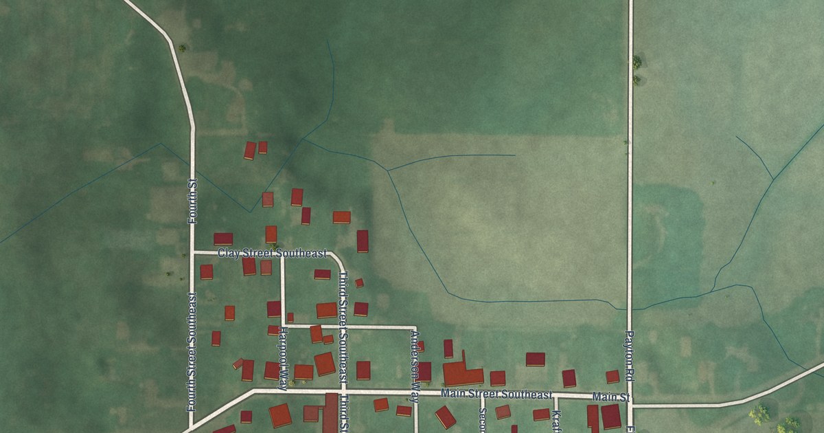 Map of New Middletown, Indiana in 2026