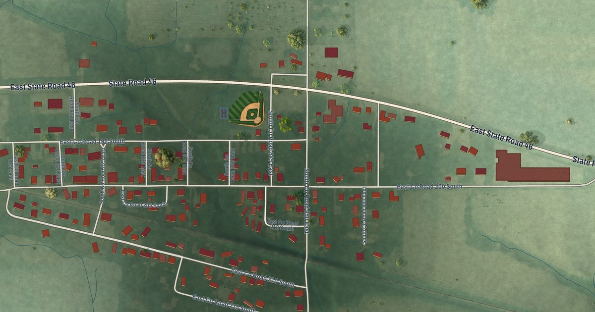 Map of New Point, Indiana in 2026