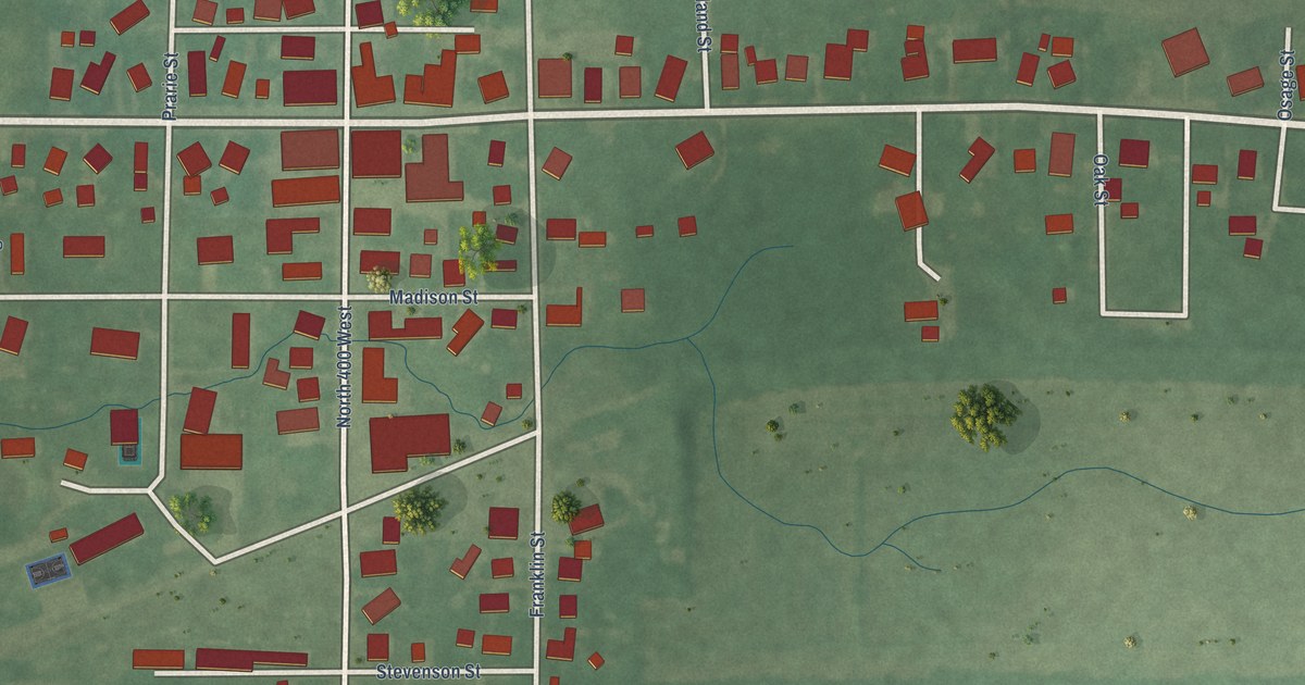 Map of New Richmond, Indiana in 2026