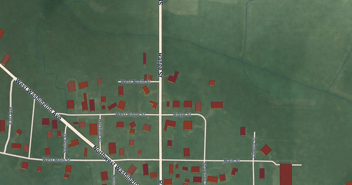 Map of Newtown, Indiana in 2026