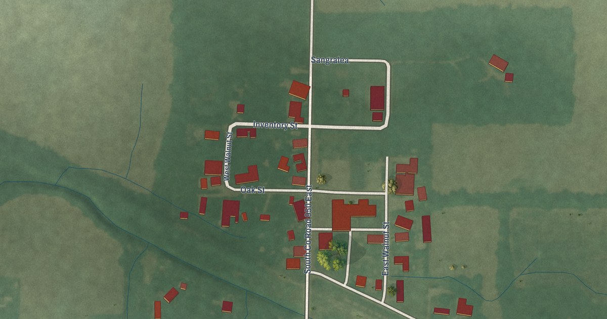 Map of Onward, Indiana in 2026