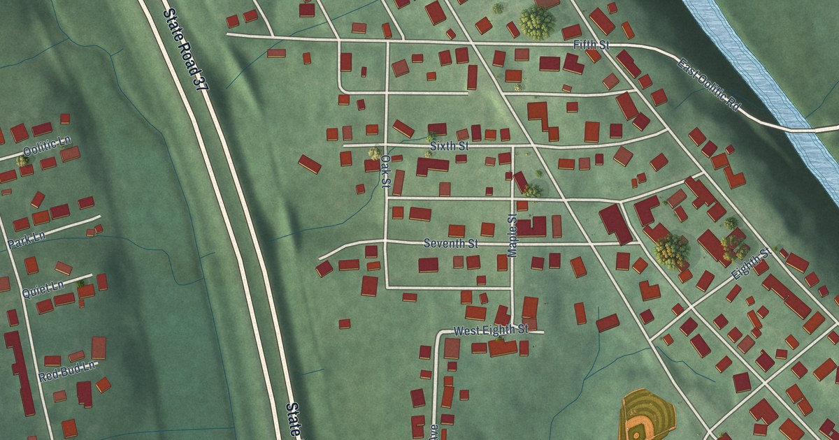 Map of Oolitic, Indiana in 2026