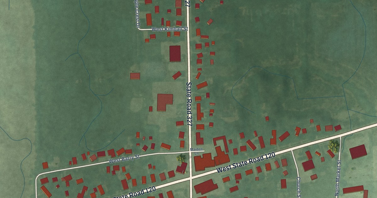 Map of Orland, Indiana in 2026