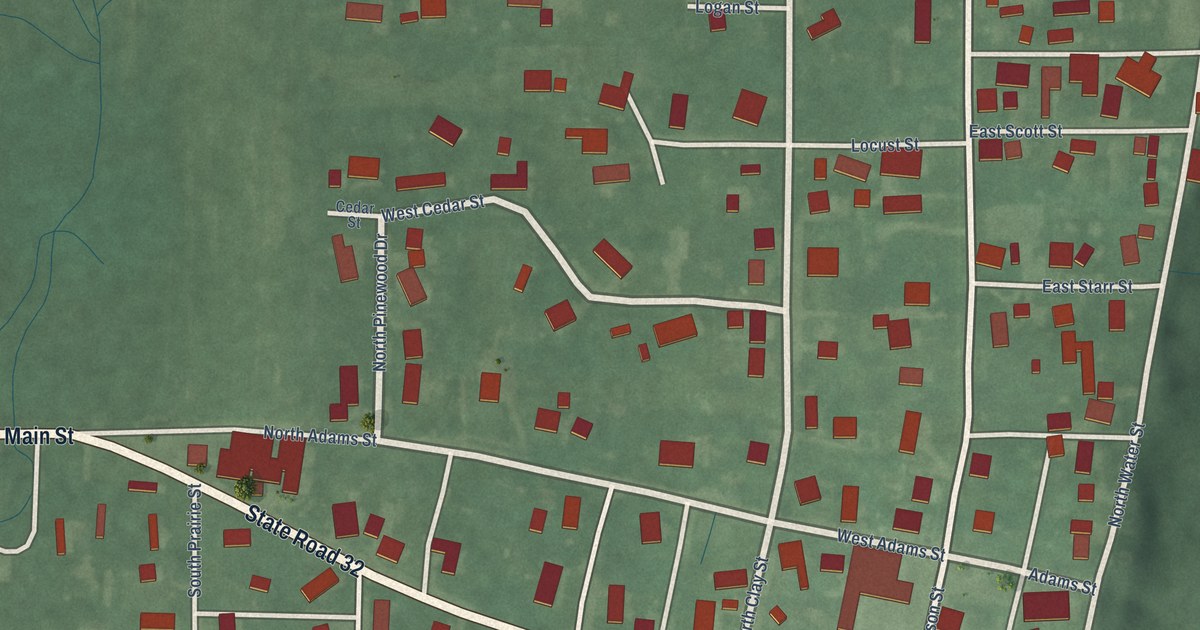 Map of Perrysville, Indiana in 2026