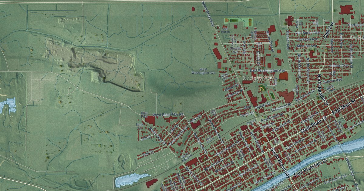 Map of Peru, Indiana in 2026