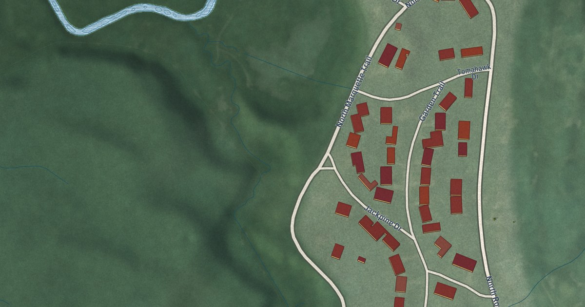 Map of Pottawattamie Park, Indiana in 2026