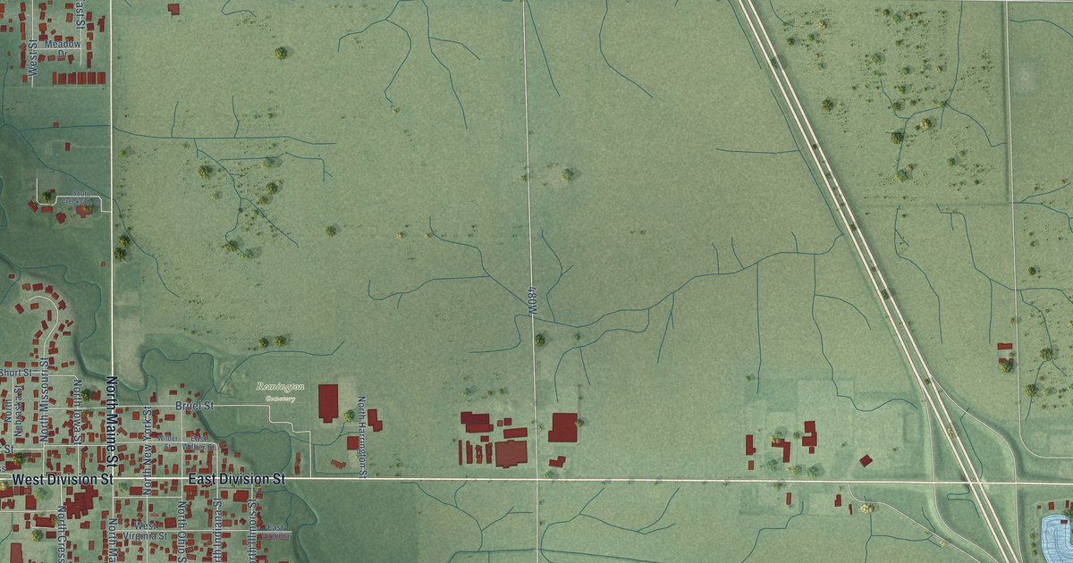 Map of Remington, Indiana in 2026