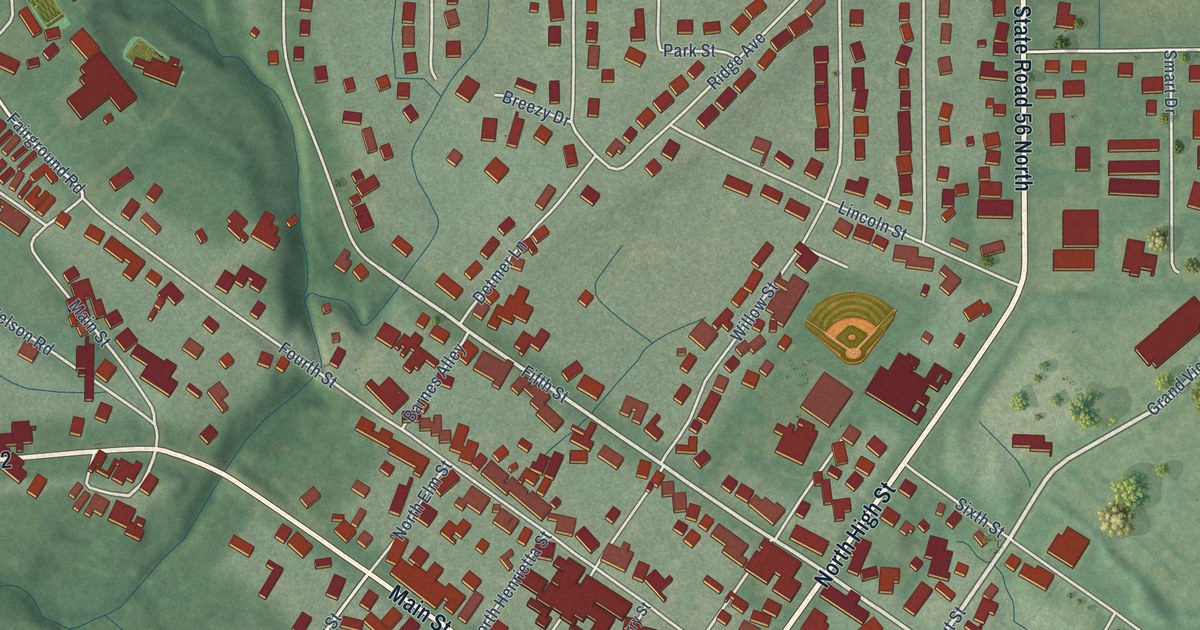 Map of Rising Sun, Indiana in 2026