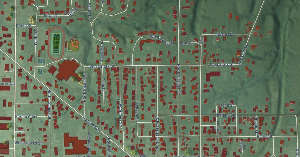 Map of Rockville, Indiana in 2026