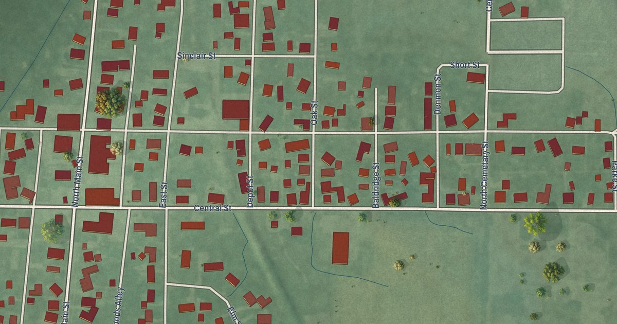 Map of Rosedale, Indiana in 2026