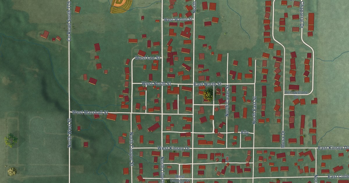 Map of Russiaville, Indiana in 2026