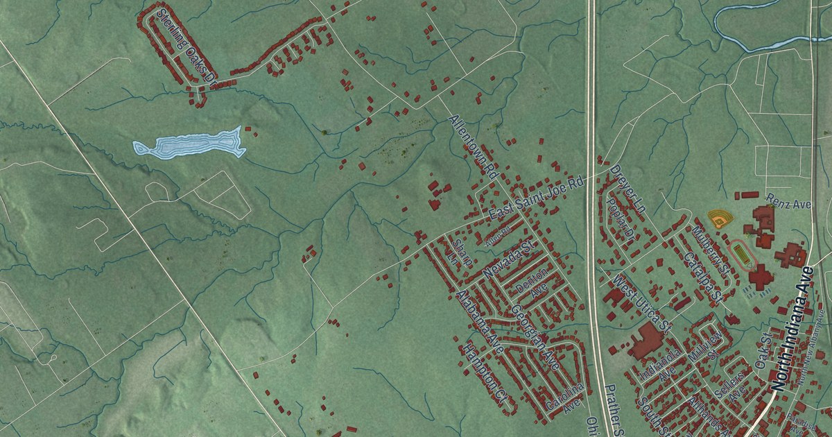 Map of Sellersburg, Indiana in 2026