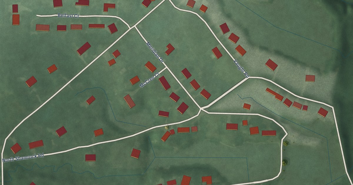 Map of Shamrock Lakes, Indiana in 2026