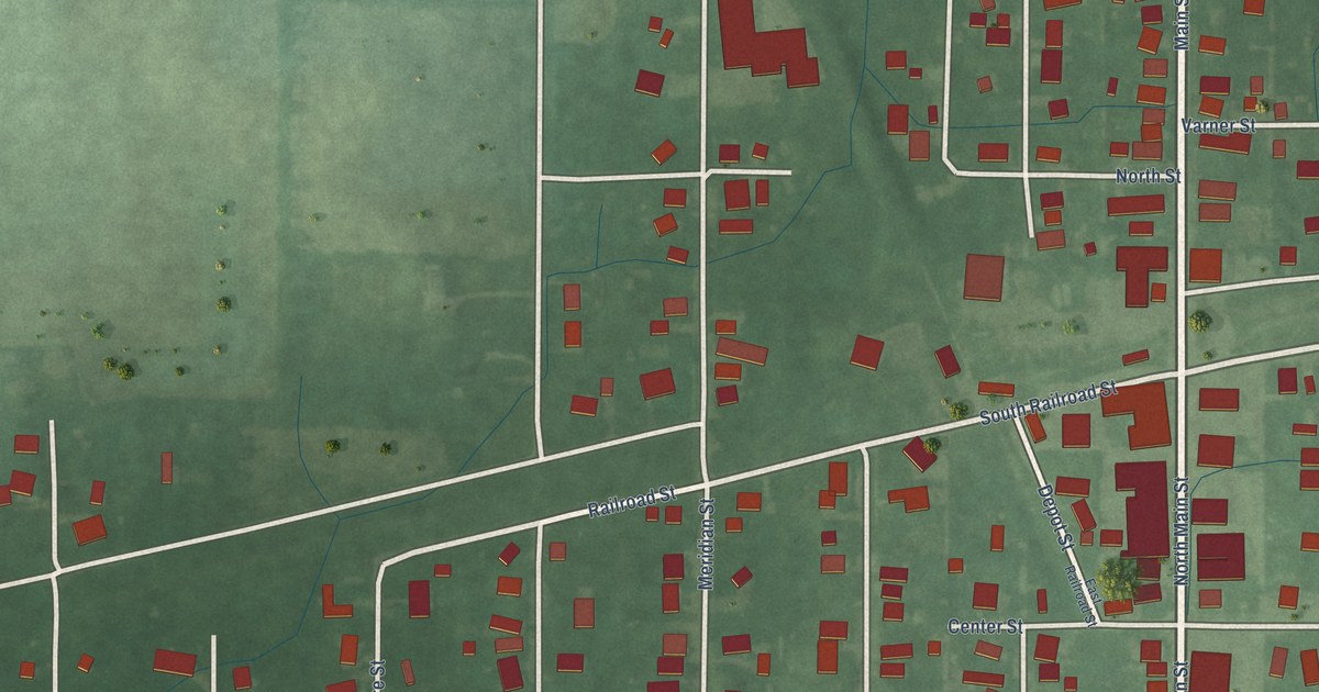Map of Shirley, Indiana in 2026