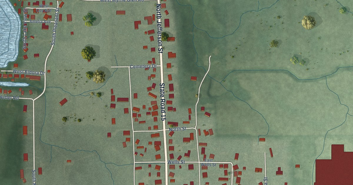 Map of Silver Lake, Indiana in 2026