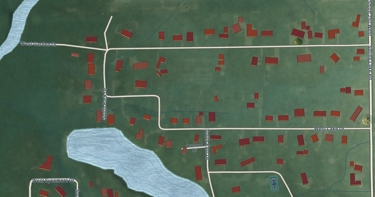 Map of Spring Lake, Indiana in 2026