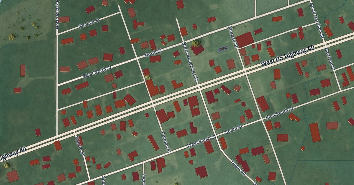 Map of Stilesville, Indiana in 2026