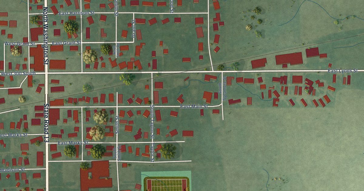 Map of Swayzee, Indiana in 2026