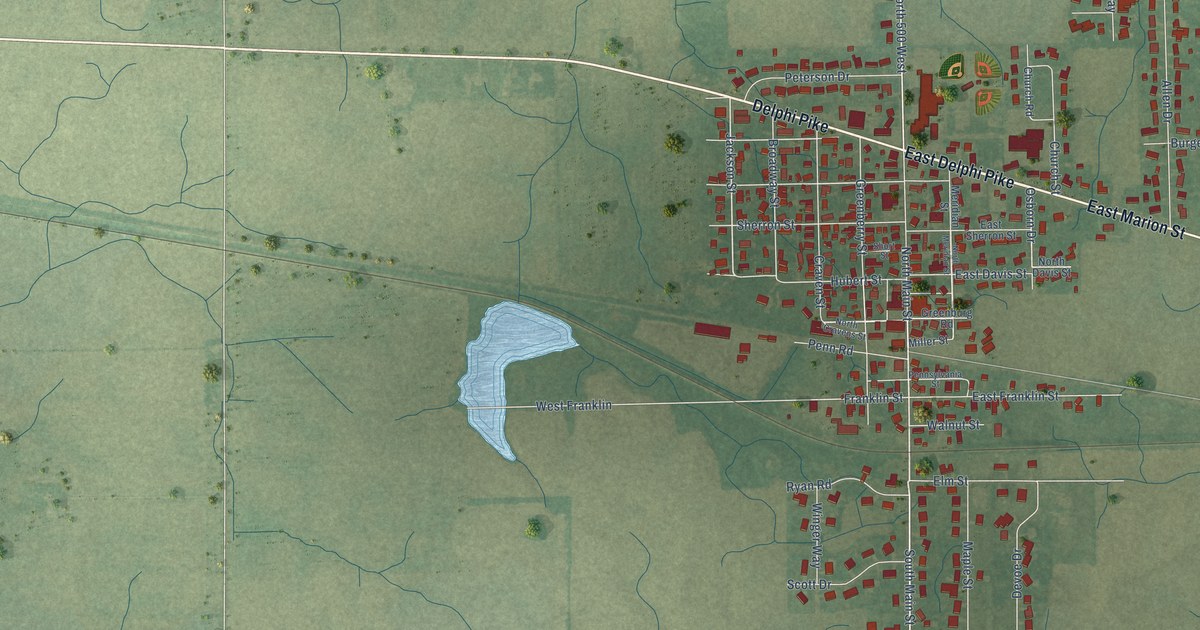 Map of Sweetser, Indiana in 2026