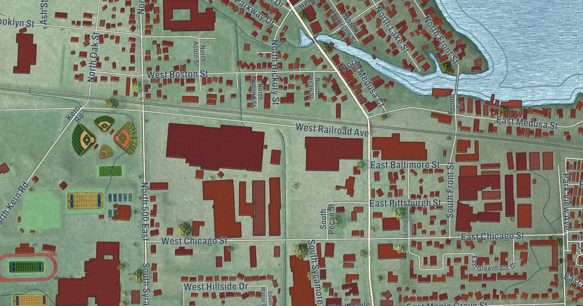 Map of Syracuse, Indiana in 2026