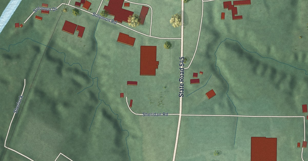 Map of Troy, Indiana in 2026
