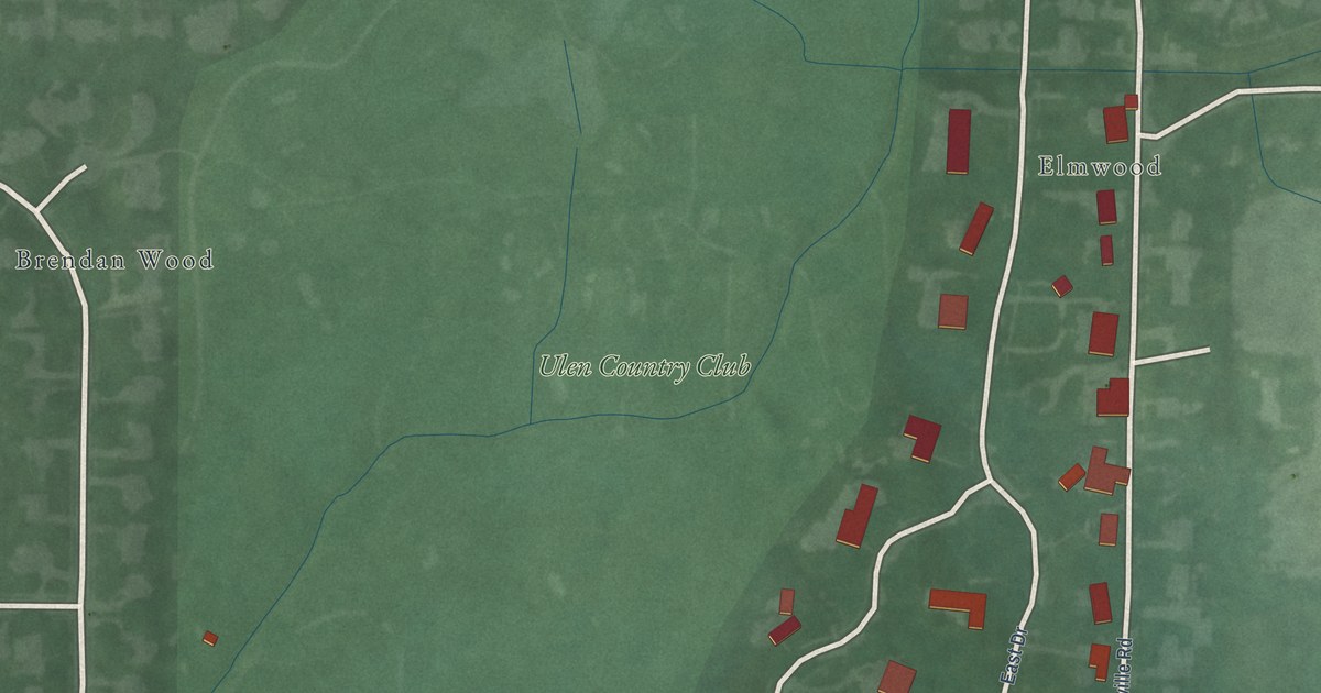 Map of Ulen, Indiana in 2026