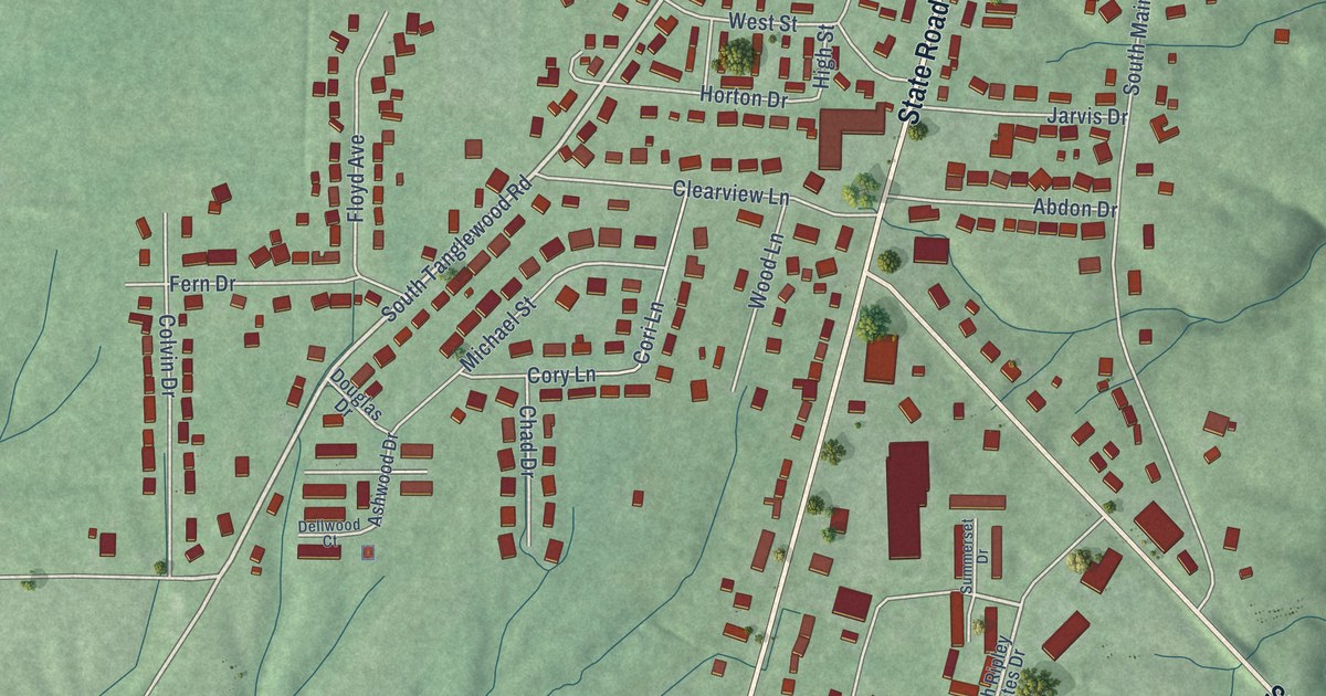 Map of Versailles, Indiana in 2026