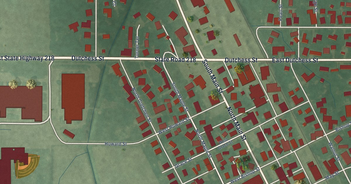 Map of Walton, Indiana in 2026
